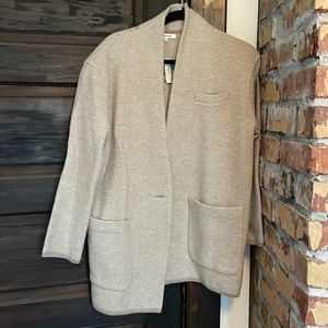 Madewell Herringbone Mattson Sweater Coat